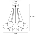 Glass Cluster Chandelier