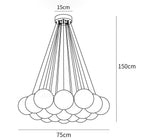 Glass Cluster Chandelier
