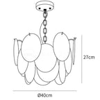 Glass Disc Chandelier