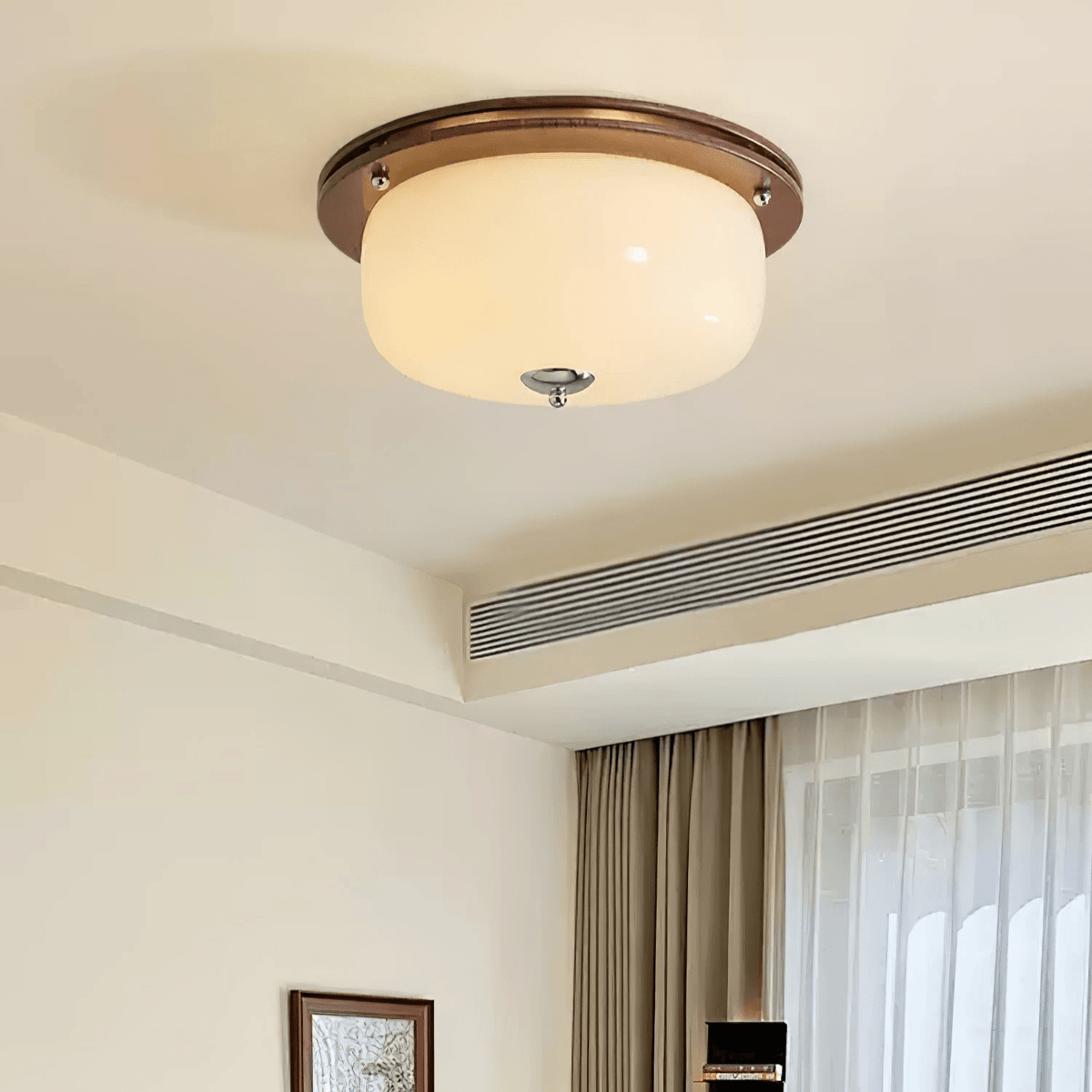 Glass Dome Ceiling Light