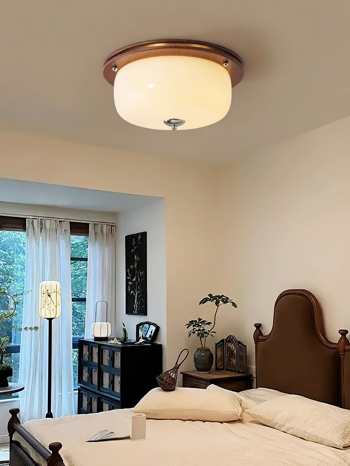 Glass Dome Ceiling Light
