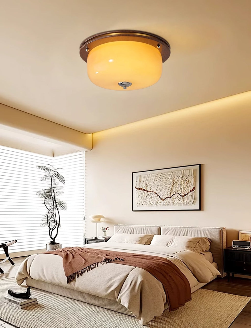 Glass Dome Ceiling Light