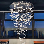 Glass Feathers Chandelier