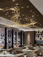 Glass Feathers Chandelier