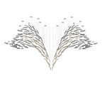 Glass Feathers Chandelier
