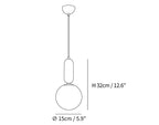 Glass Globe Ball Pendant Light
