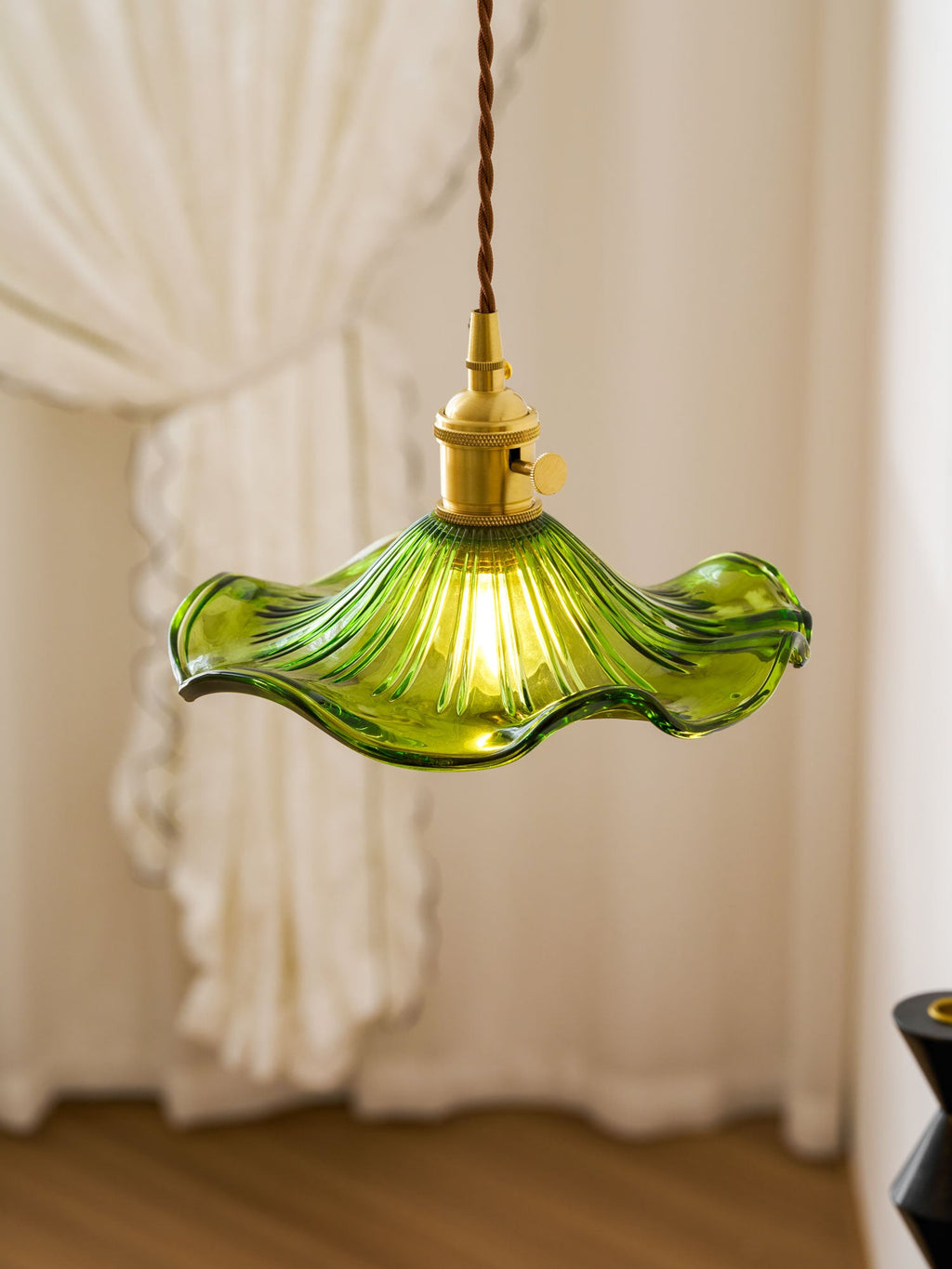 Glass Hibiscus Flower Swag Light