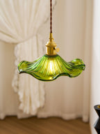 Glass Hibiscus Flower Swag Light