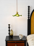 Glass Hibiscus Flower Swag Light