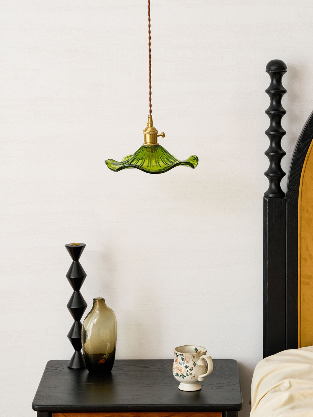 Glass Hibiscus Flower Swag Light