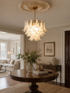 Glass Leaf Chandelier