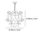 Murano Glass Leaf Chandelier
