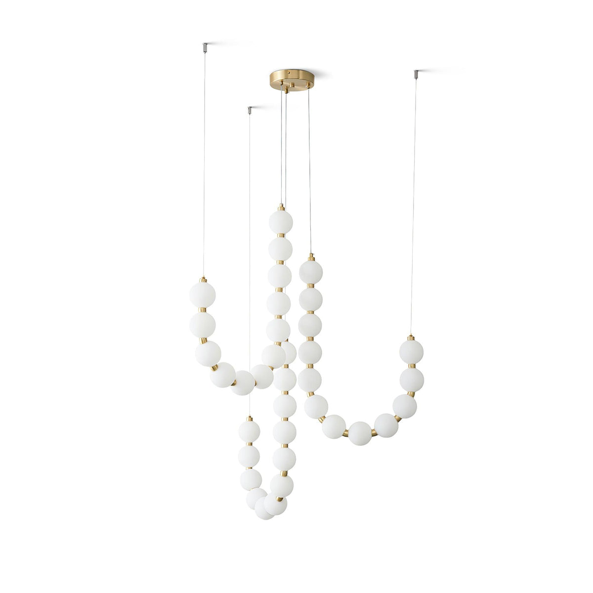Glass Pearl Necklace Chandelier