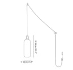 Glass Pendant Swag Light