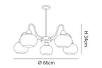 Glass Persimmon Chandelier