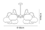 Glass Persimmon Chandelier