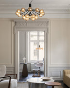Glass Sphere Cluster Chandelier