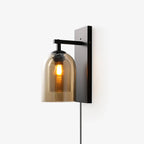 Glass Tubular Plug - in Wall Lamp