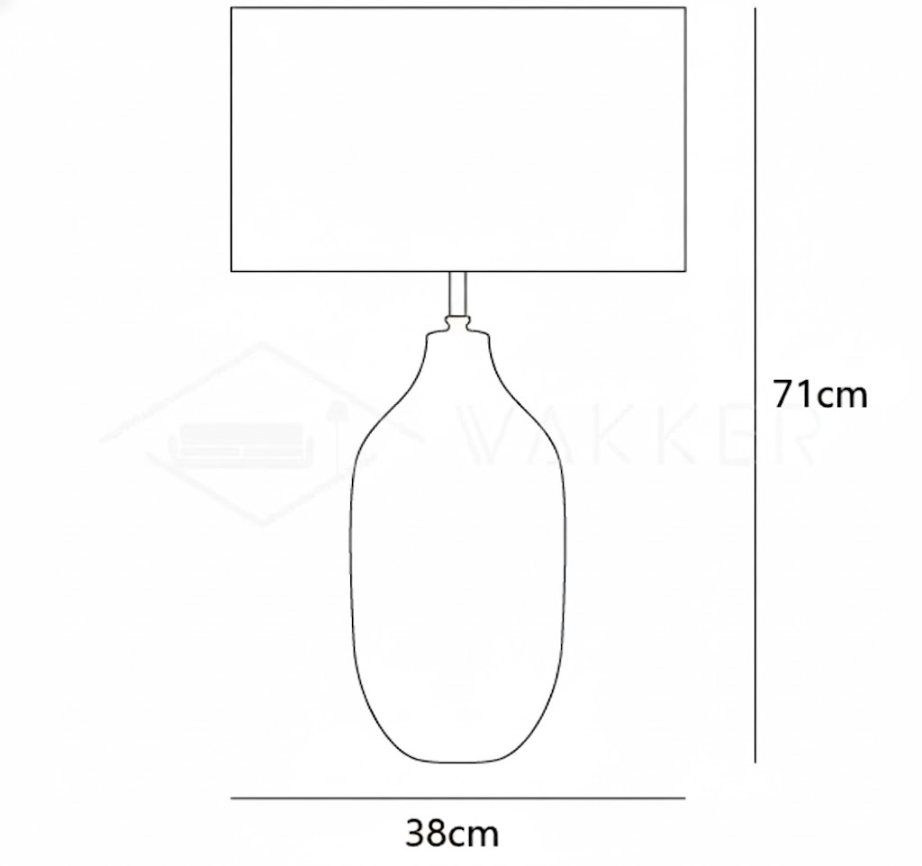 Glazed Crystal Table Lamp