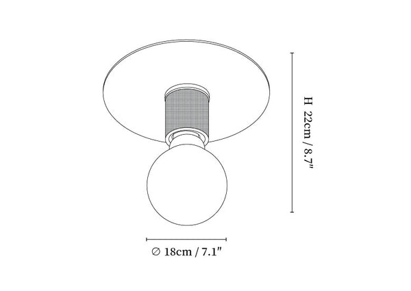 Gleam Brass Ceiling Light