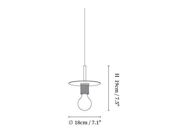 Gleam Brass Pendant Light
