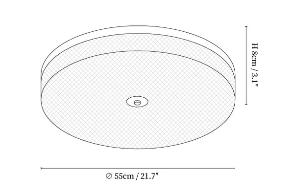 Glimmering Striped Ceiling Light