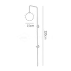 Globe Brass Plug-in Wall Sconce