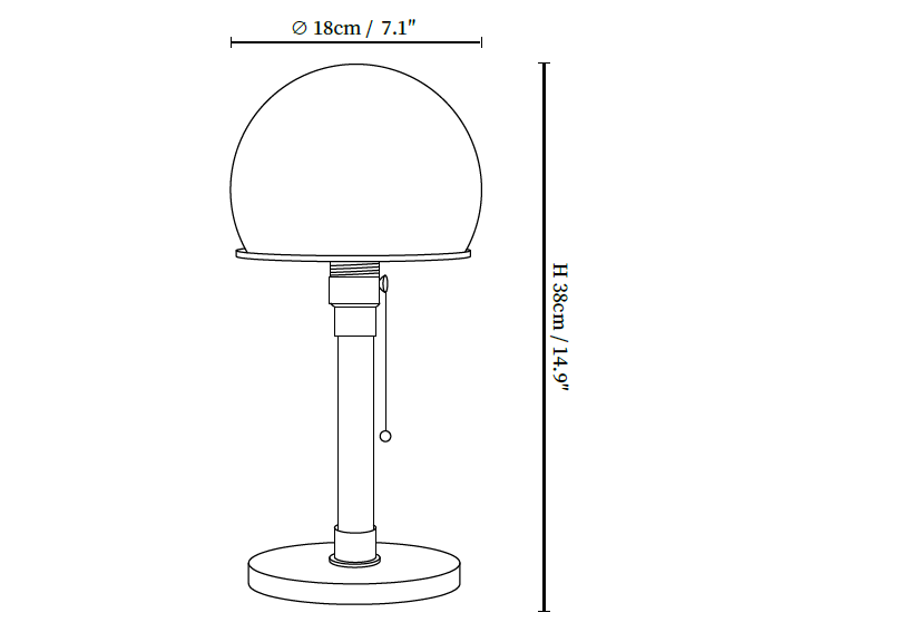 Globe Glass Table Lamp