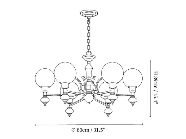 Globe Orb Chandelier