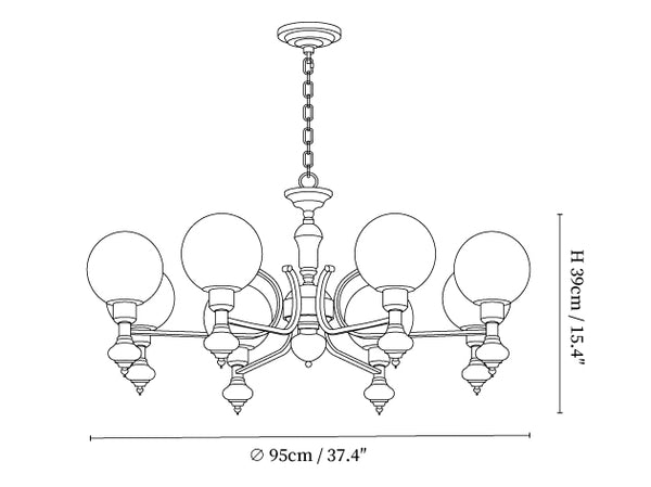 Globe Orb Chandelier