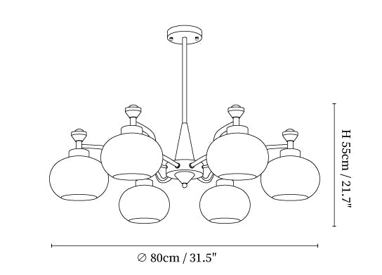 Globe Spotlight Chandelier