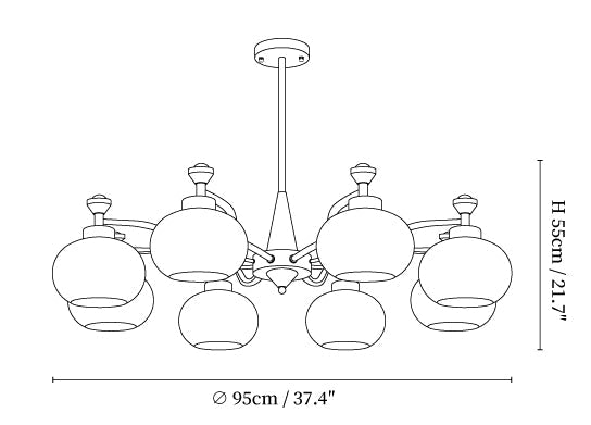Globe Spotlight Chandelier
