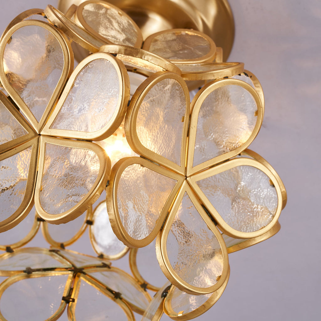Golden Bloom Ceiling Light