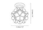 Golden Bloom Ceiling Light
