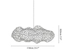 Golden Cloud Weave Pendant Light