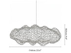Golden Cloud Weave Pendant Light