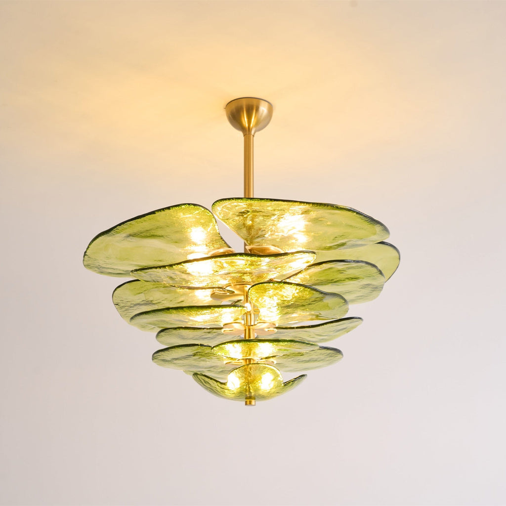 Petals Gold Murano Chandelier