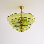 Petals Gold Murano Chandelier