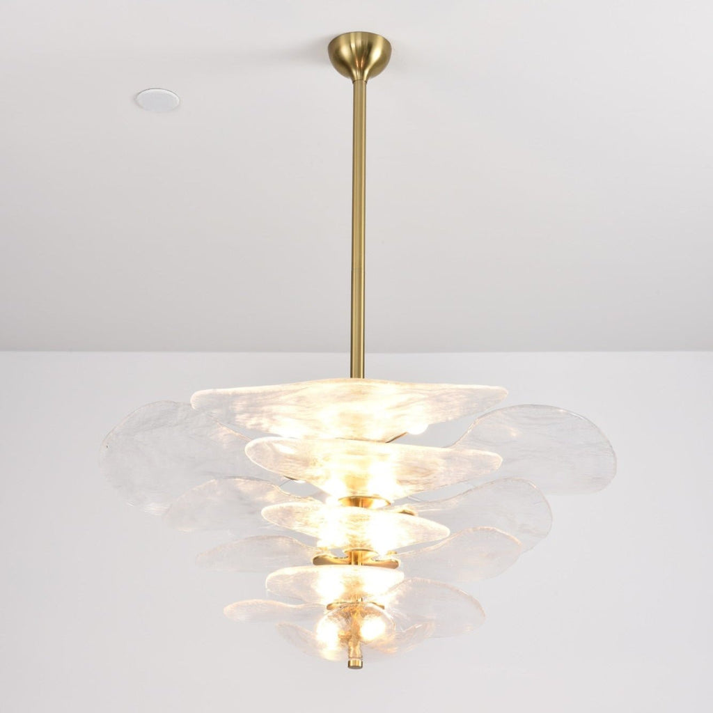 Petals Gold Murano Chandelier