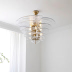 Petals Gold Murano Chandelier