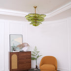 Petals Gold Murano Chandelier