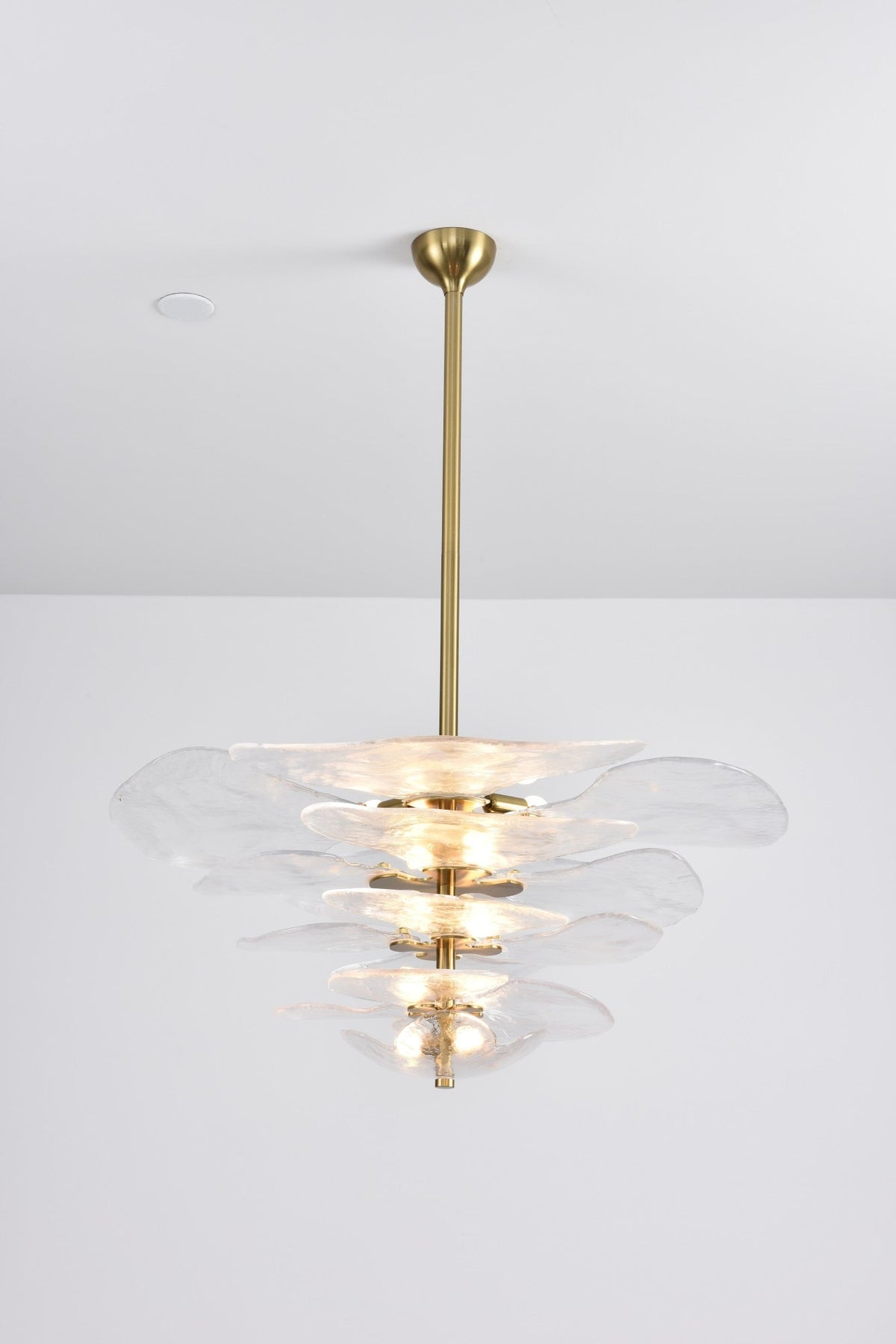 Petals Gold Murano Chandelier