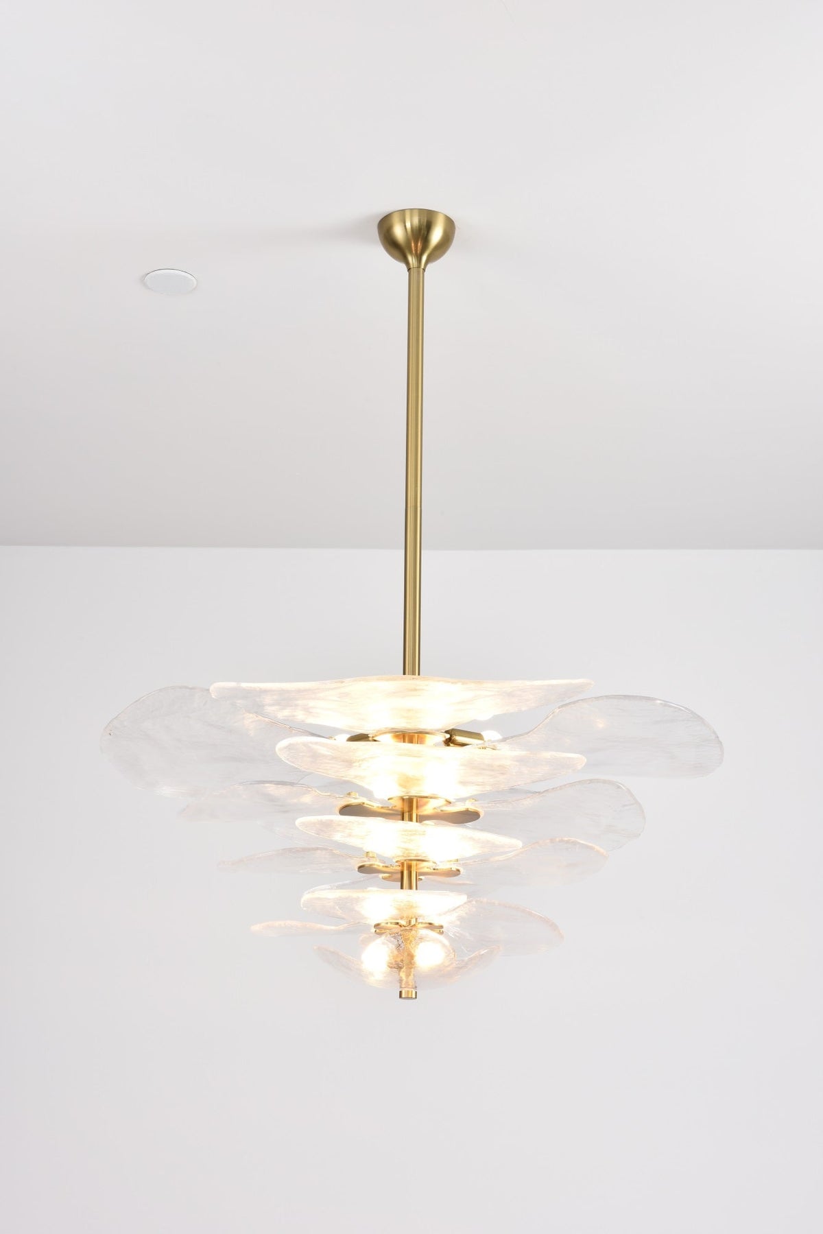 Petals Gold Murano Chandelier