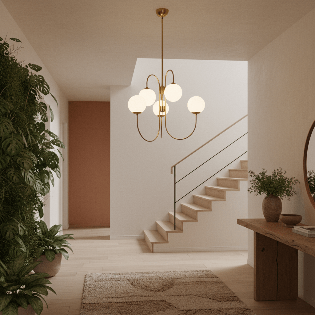 Gooseneck Chandelier