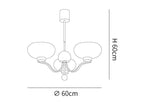 Gothic Glass Bowl Chandelier