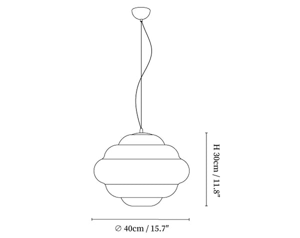 Gradient Cloudy Pendant Lamp