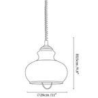 Gradient Glass Coil Pendant Light