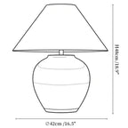 Gradient Hued Ceramic Jar Table Lamp