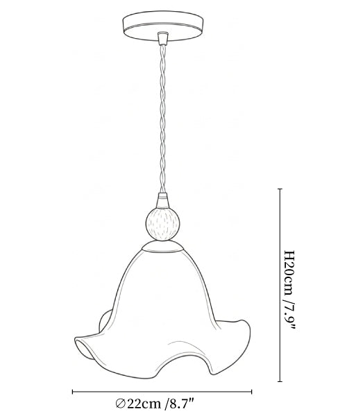 Gradient Petal Pendant Lamp