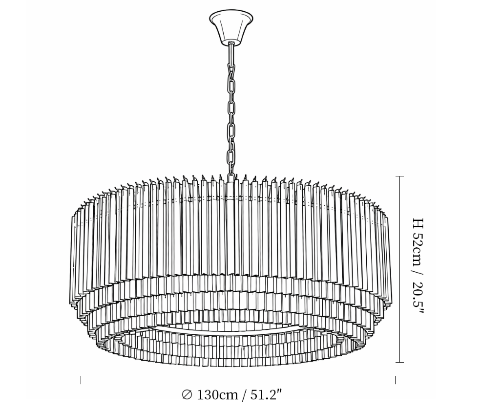 Grande Amaro Drum Chandelier